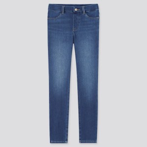 Uniqlo Ultra Stretch Denim (2021 Season) Pantaloni Ragazza Blu | MAWKJO034