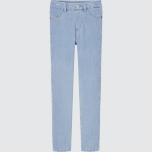 Uniqlo Ultra Stretch Denim Pantaloni Jogger Ragazza Blu | BAWLUO798