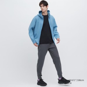 Uniqlo Ultra Stretch Dry-ex (Long) Pantaloni Jogger Grigie Scuro | HPBJMK429