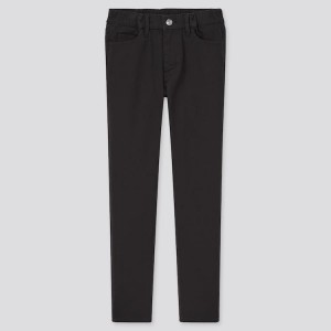 Uniqlo Ultra Stretch Slim Fit (2021 Season) Pantaloni Ragazza Nere | BWPQDJ834