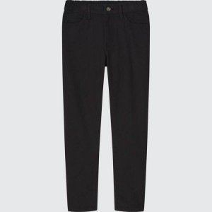 Uniqlo Ultra Stretch Slim Fit Zip Fly (2021 Season) Pantaloni Ragazza Nere | QYMCHZ932