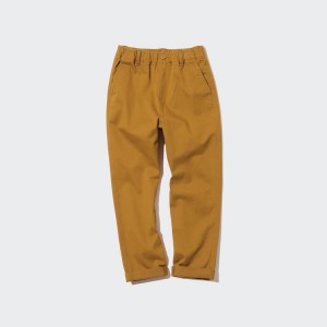 Uniqlo Ultra Stretch Tapered Pantaloni Jogger Ragazza Gialle | IKBDAH643