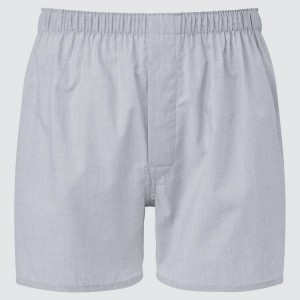 Uniqlo Woven Broadcloth Boxer Biancheria Intima Grigie | UFLYOT560