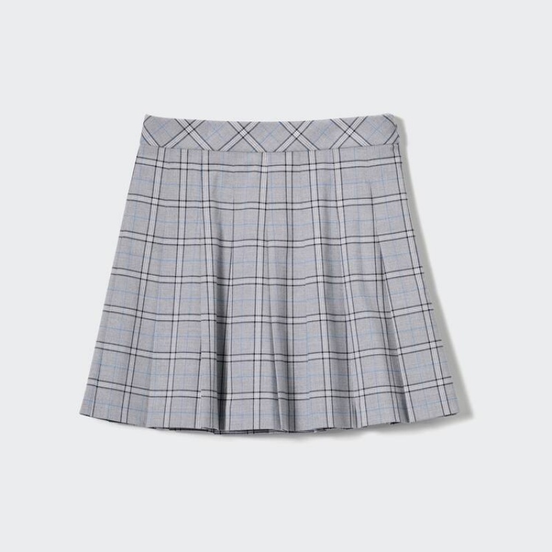 Uniqlo A Pieghe Mini Gonne Grigie | ILJECX271