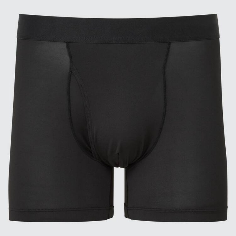 Uniqlo Airism Boxers Biancheria Intima Nere | NOLYPF518