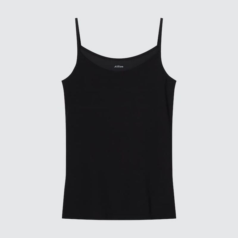 Uniqlo Airism Camisole Gilet Nere | GVSEKU629