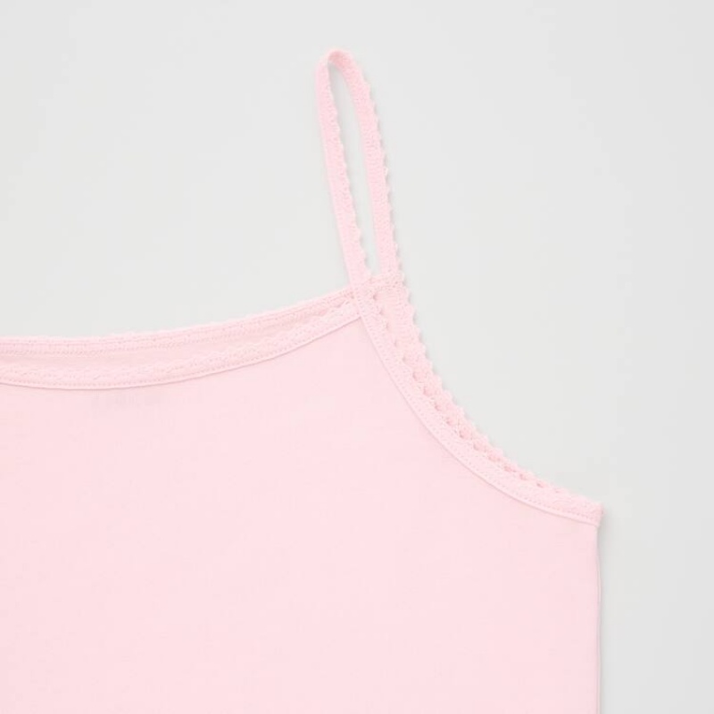 Uniqlo Airism Cotone Blend Camisole Top Ragazza Rosa | JUDGWX428