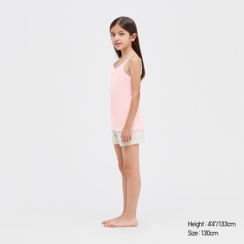 Uniqlo Airism Cotone Blend Camisole Top Ragazza Rosa | JUDGWX428