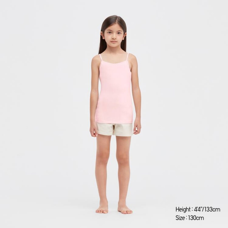 Uniqlo Airism Cotone Blend Camisole Top Ragazza Rosa | JUDGWX428