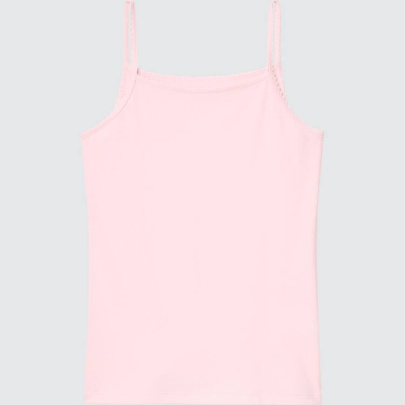 Uniqlo Airism Cotone Blend Camisole Top Ragazza Rosa | JUDGWX428