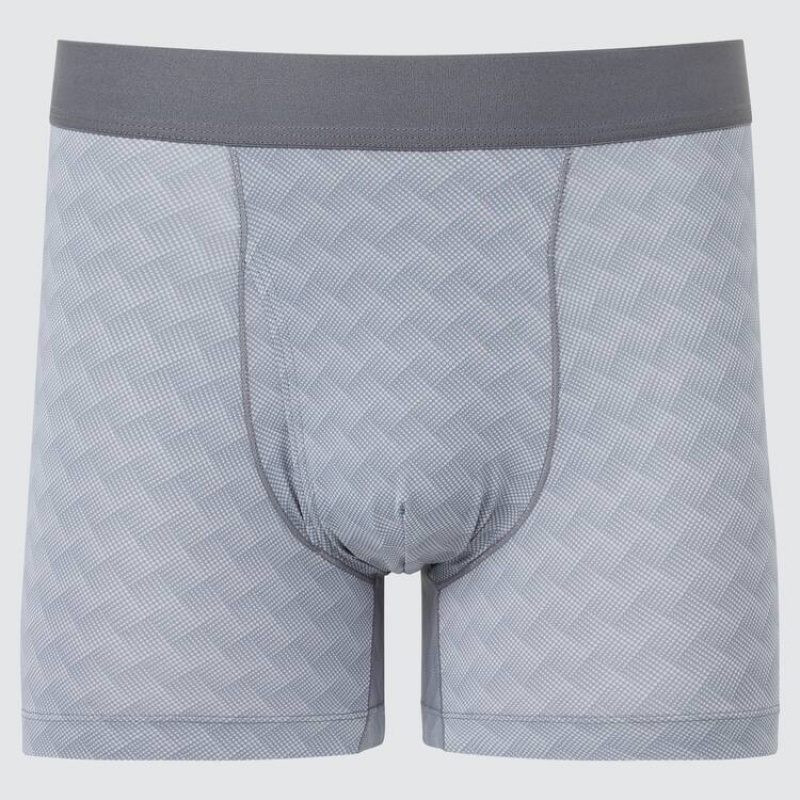 Uniqlo Airism Gradation Boxers Biancheria Intima Grigie | RIASLZ037