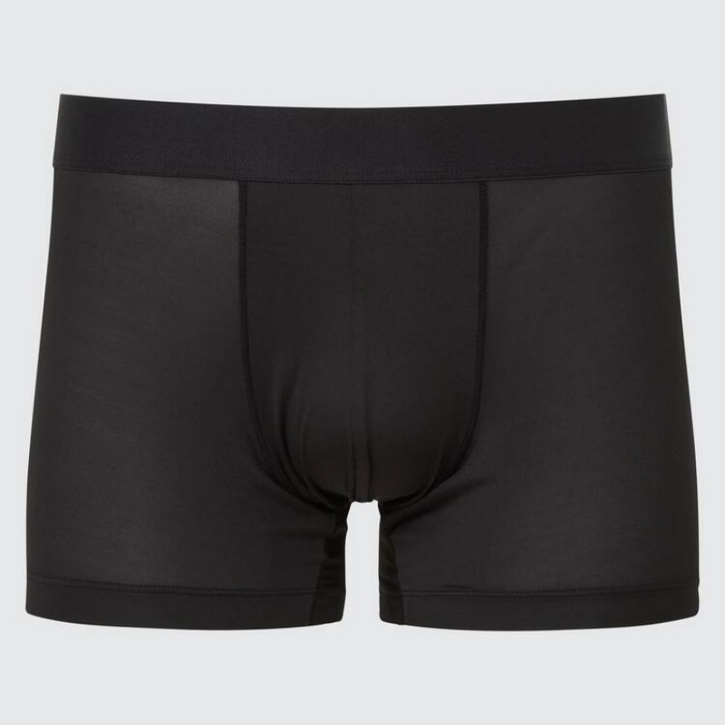 Uniqlo Airism Low Rise Boxers Biancheria Intima Nere | QWLCFK176