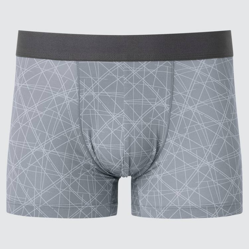 Uniqlo Airism Low Rise Foderati Boxers Biancheria Intima Grigie | CAPQEM032