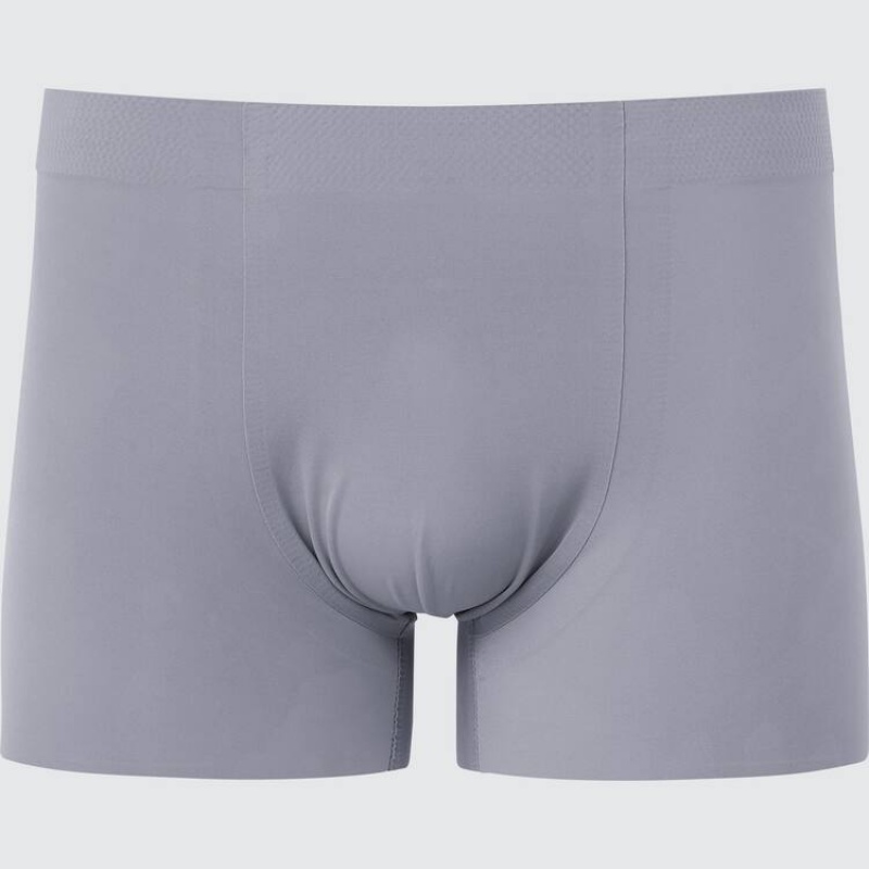 Uniqlo Airism Ultra Seamless Boxer Biancheria Intima Grigie | NUFTOM567