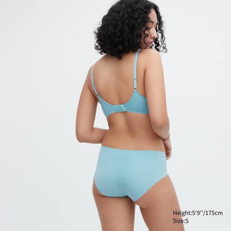 Uniqlo Airism Ultra Seamless Hiphugger Biancheria Intima Blu | JBTWNA198