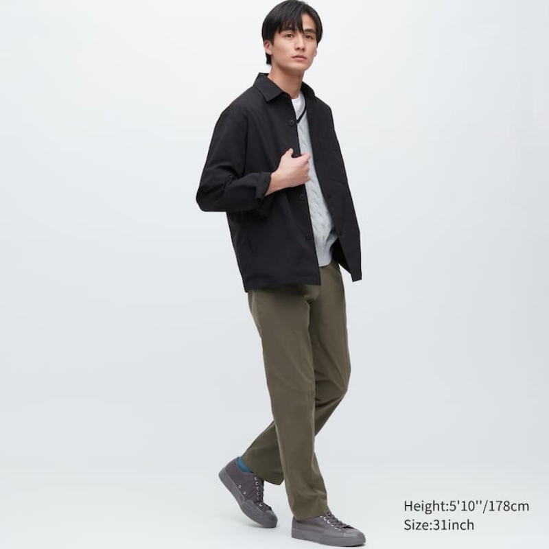 Uniqlo Airsense Ultra Light Cotone-look Pantaloni Verde Oliva | KZUYBQ584