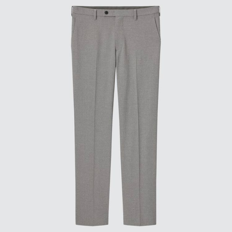 Uniqlo Airsense Ultra Light Houndstooth Pantaloni Grigie | HDZVTY127