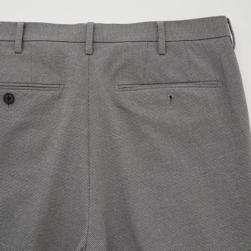 Uniqlo Airsense Ultra Light Houndstooth Pantaloni Grigie | HDZVTY127