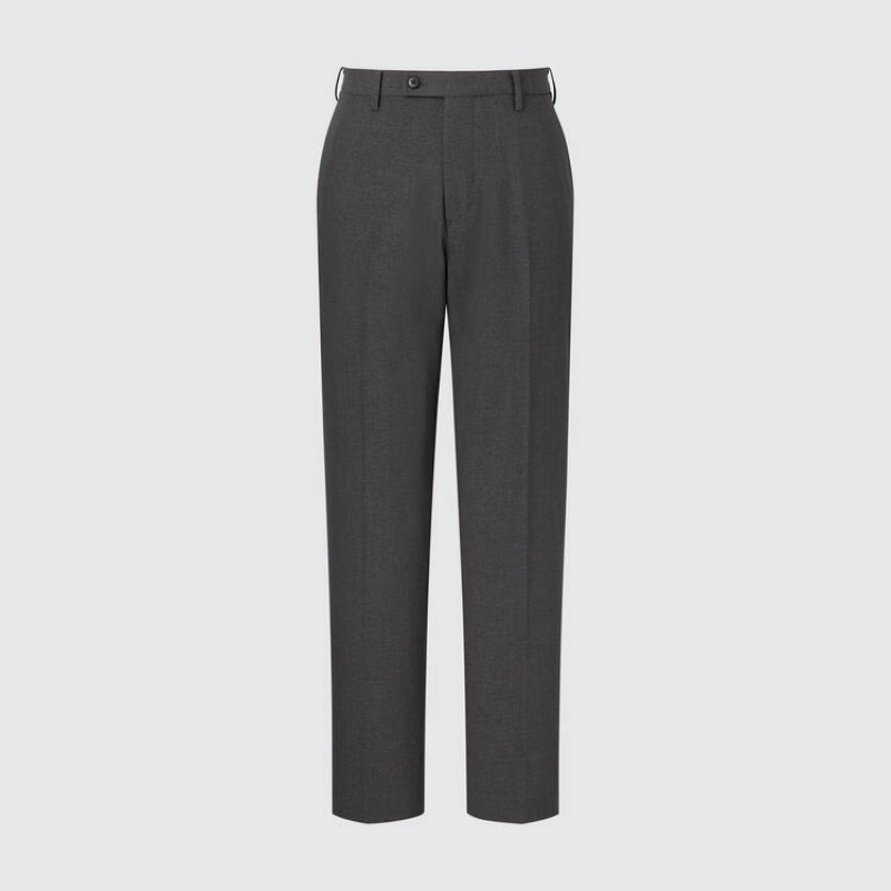 Uniqlo Airsense Ultra Light Lana Vergine-look Pantaloni Grigie Scuro | YXSWFR915