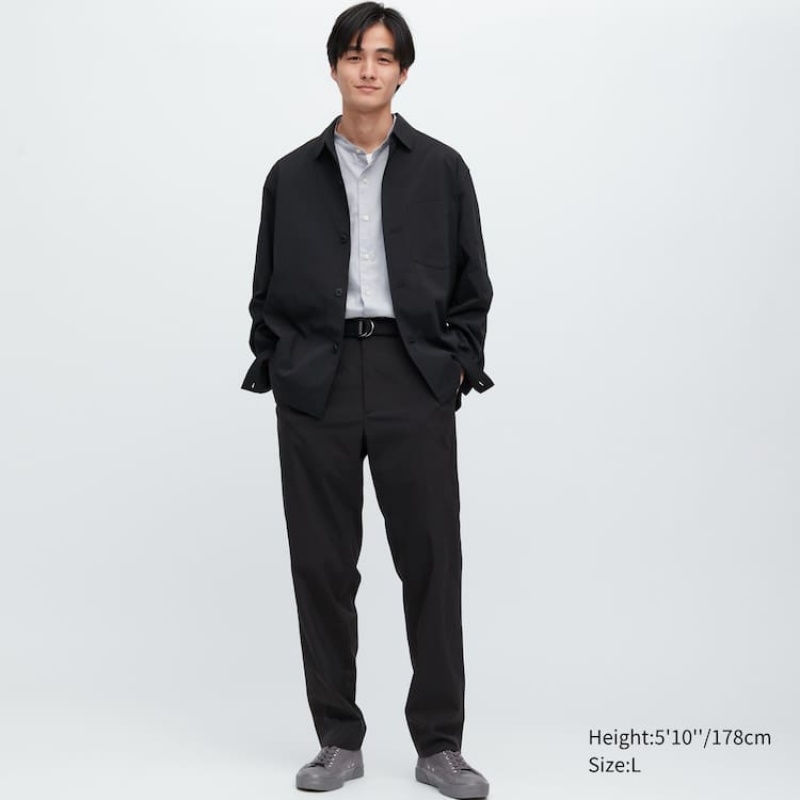 Uniqlo Airsense Ultra Light Relaxed Fit Completo Nere | WJTMHQ307