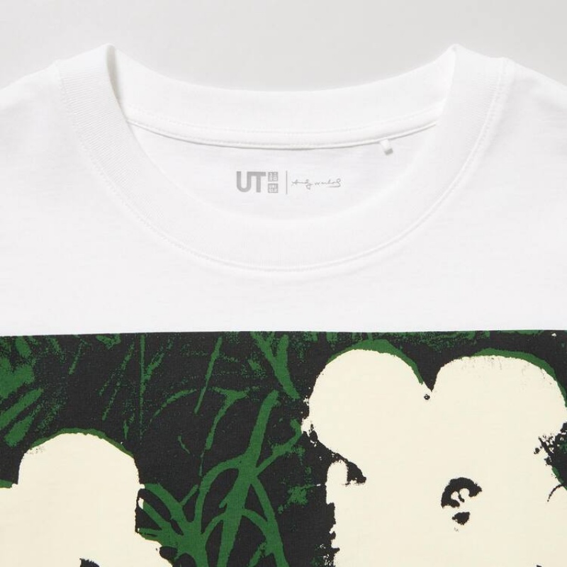 Uniqlo Andy Warhol Flowers Collezioni Ut Grafica Magliette Bianche | ARZMTD549