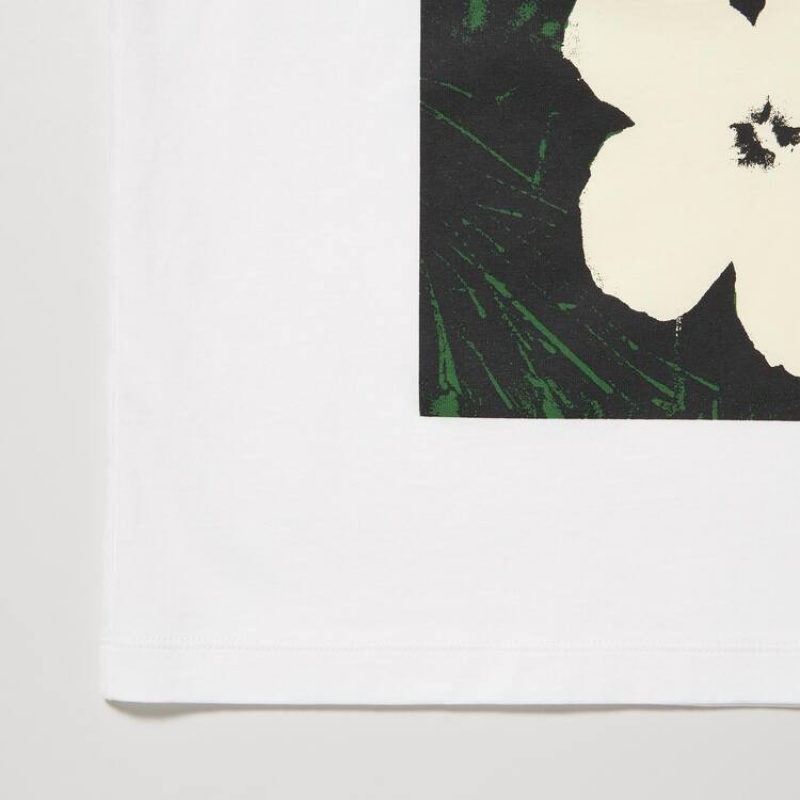 Uniqlo Andy Warhol Flowers Collezioni Ut Grafica Magliette Bianche | ARZMTD549