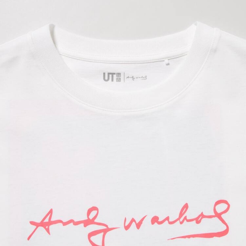 Uniqlo Andy Warhol Flowers Collezioni Ut Grafica Magliette Bianche | NTCASV819