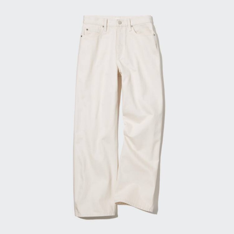 Uniqlo Baggy Jeans Bianche | XVQWEY016