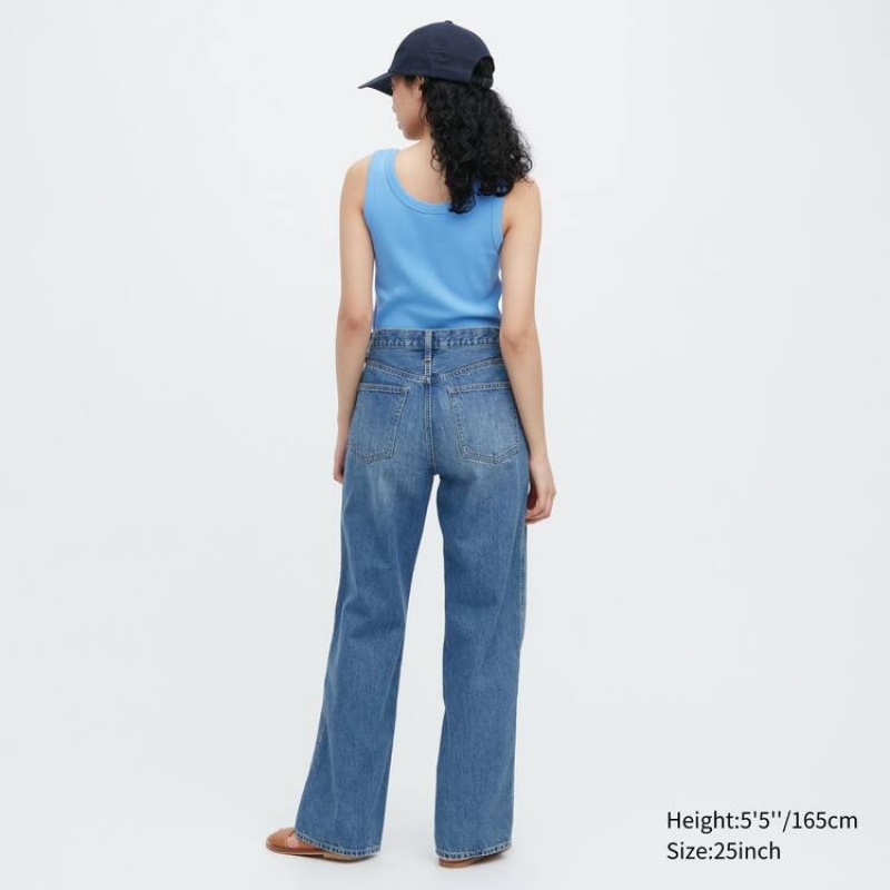 Uniqlo Baggy Jeans Blu | TJWPRS123