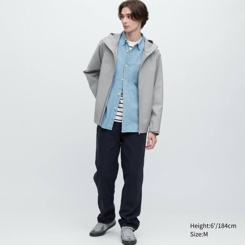 Uniqlo Blocktech 3d Cut Parka Grigie | ZSDAHK961