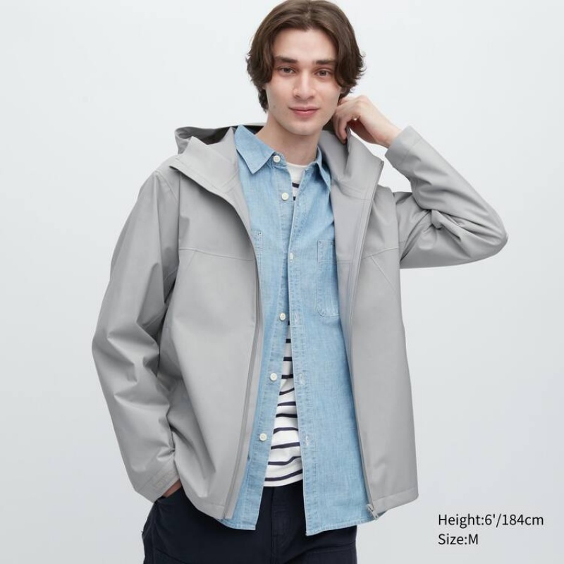 Uniqlo Blocktech 3d Cut Parka Grigie | ZSDAHK961