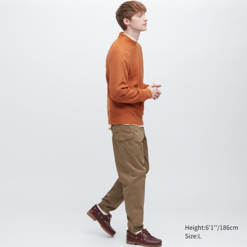 Uniqlo Cargo Jogger (Long) Pantaloni Marroni | SNCBGA245