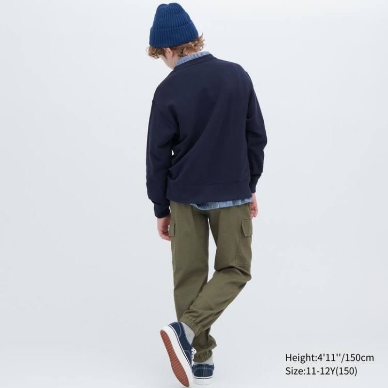 Uniqlo Cargo Jogger Pantaloni Jogger Ragazza Verde Oliva | RUSLVE865