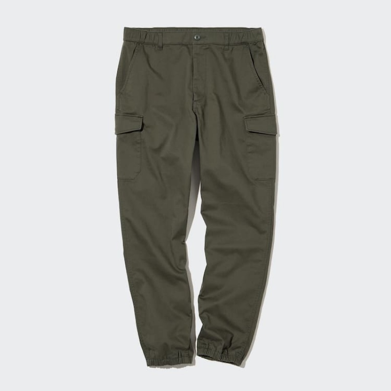 Uniqlo Cargo Jogger Pantaloni Verde Oliva | FYNWMX168