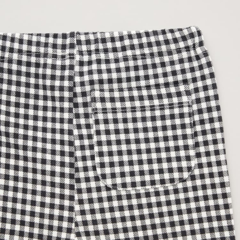 Uniqlo Checked Leggings Neonato Nere | FTGWAH904