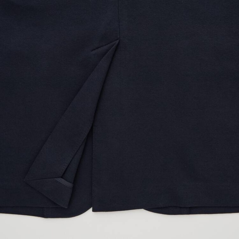 Uniqlo Comfort Giacche Blu Marino | QKXPJU703