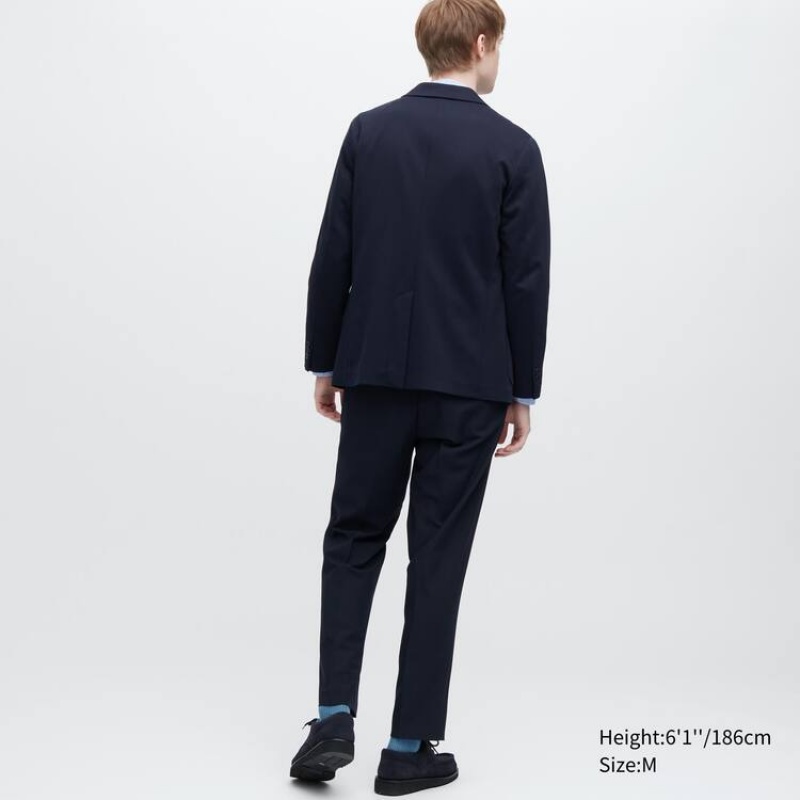 Uniqlo Comfort Giacche Blu Marino | QKXPJU703