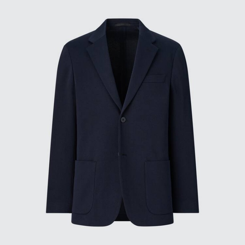 Uniqlo Comfort Giacche Blu Marino | QKXPJU703