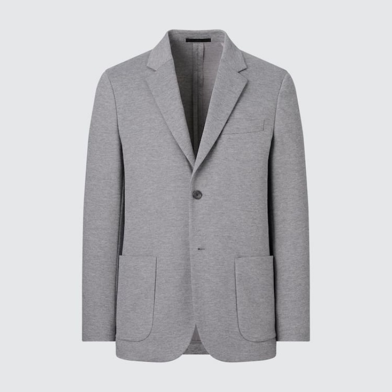 Uniqlo Comfort Giacche Grigie | YDEKZB761