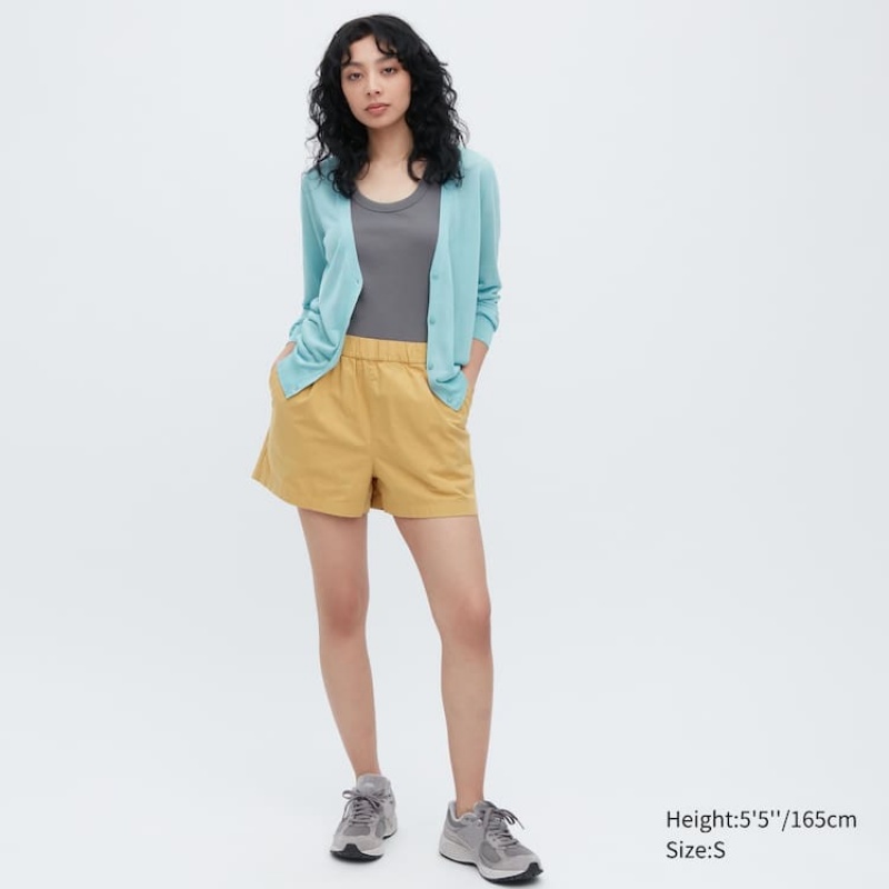 Uniqlo Cotone Easy Loungewear Gialle | GVDLHJ761