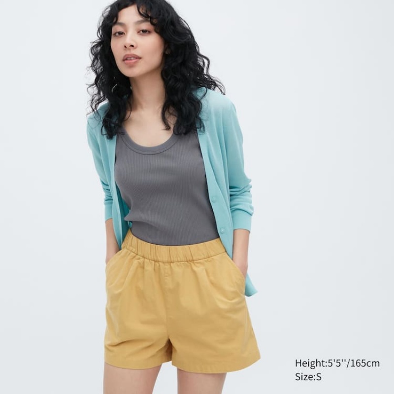 Uniqlo Cotone Easy Loungewear Gialle | GVDLHJ761