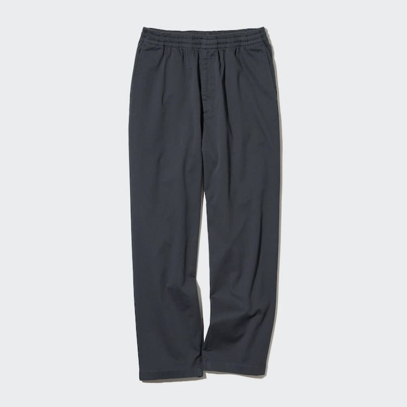 Uniqlo Cotone Relaxed Fit Ankle Length Loungewear Grigie Scuro | KFEMQD490