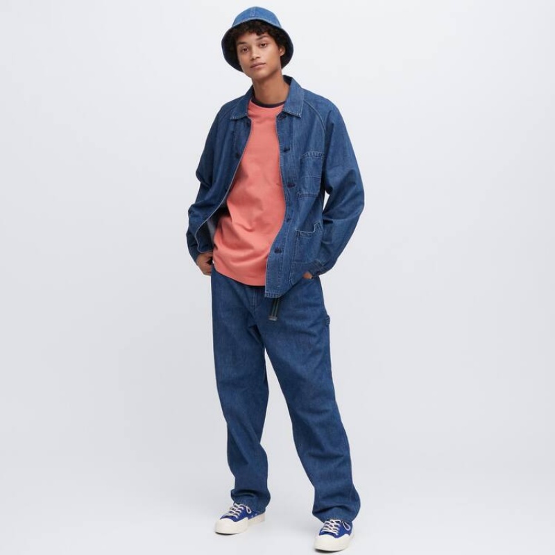 Uniqlo Denim Metro Cappelli Blu | ZIUNKR430