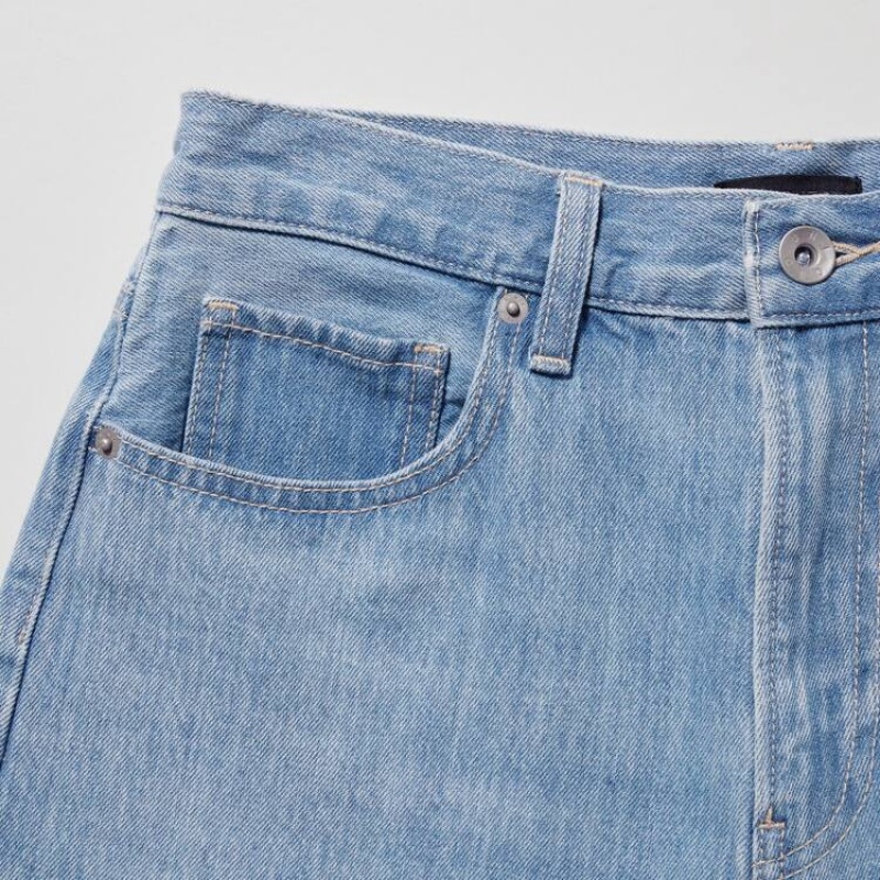 Uniqlo Denim Pantaloncini Blu | AURYMN360