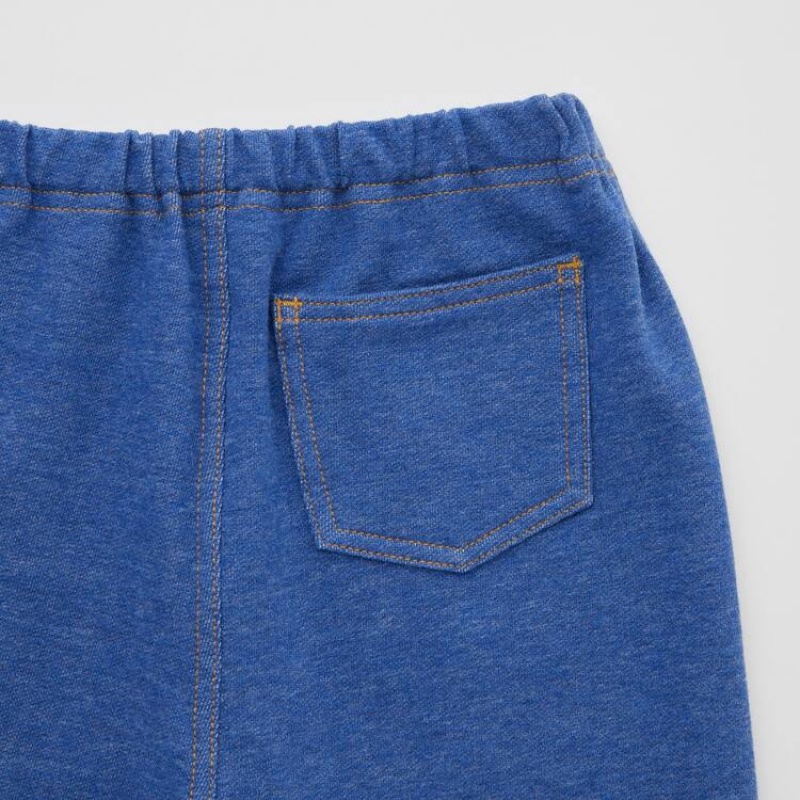 Uniqlo Denim-like Relaxed Leggings Neonato Blu | DTJLIW853