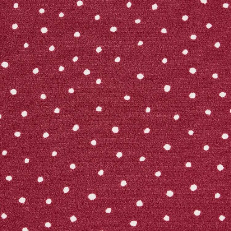 Uniqlo Dotted V Neck Long Sleeved Mini Vestito Rosse | CJFOMR079