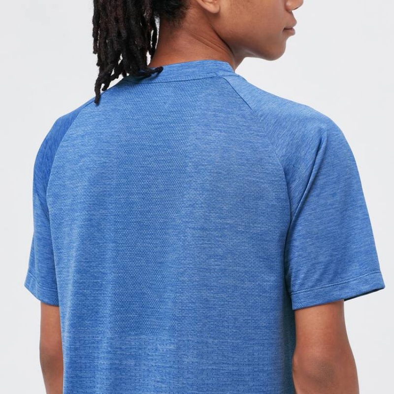 Uniqlo Dry-ex Crew Neck Magliette Blu | MTQIBK567