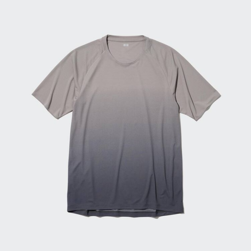 Uniqlo Dry-ex Crew Neck Magliette Grigie | KAFDHZ674