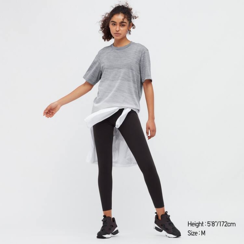 Uniqlo Dry-ex Crew Neck Magliette Grigie | MASHPI076