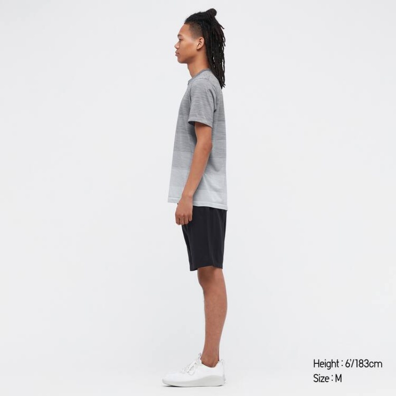 Uniqlo Dry-ex Crew Neck Magliette Grigie | MASHPI076